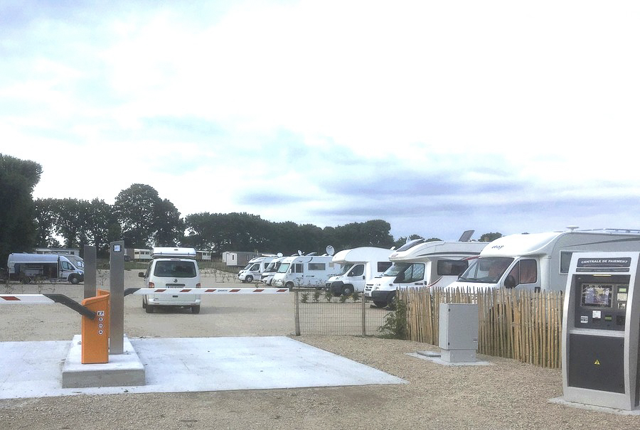 motorhome area in Gulf of Morbihan