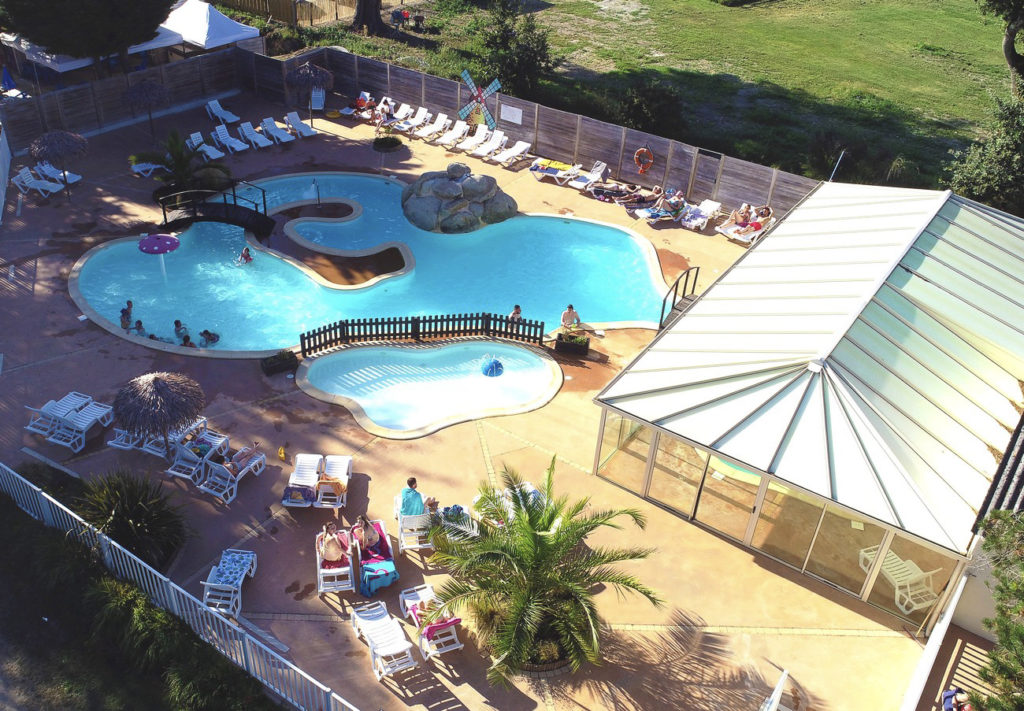 Water park of the campsite Le Moulin de Cantizac