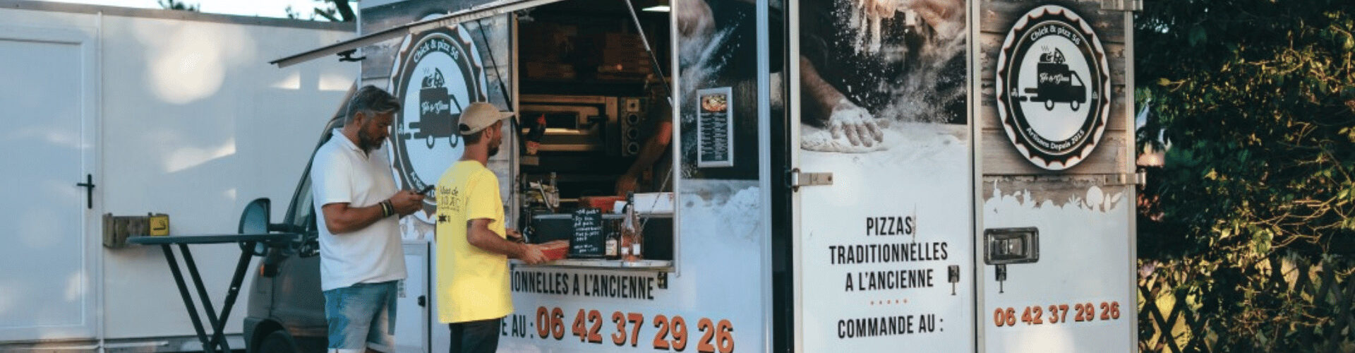 Foodtruck de pizza du camping du Moulin de Cantizac